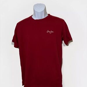 Sean John Cursive Logo Shirt Men’s Size Medium Red Rare